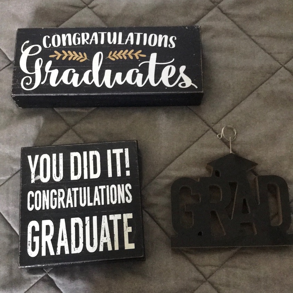 signs Congratulations Graduates, GRAD, and You Did It Congratulations Graduate